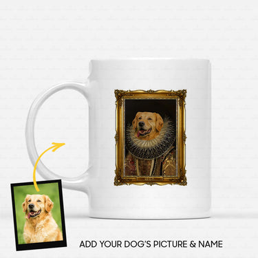 Personalized Dog Gift Idea - Royal Dog's Portrait 31 For Dog Lovers - White Mug